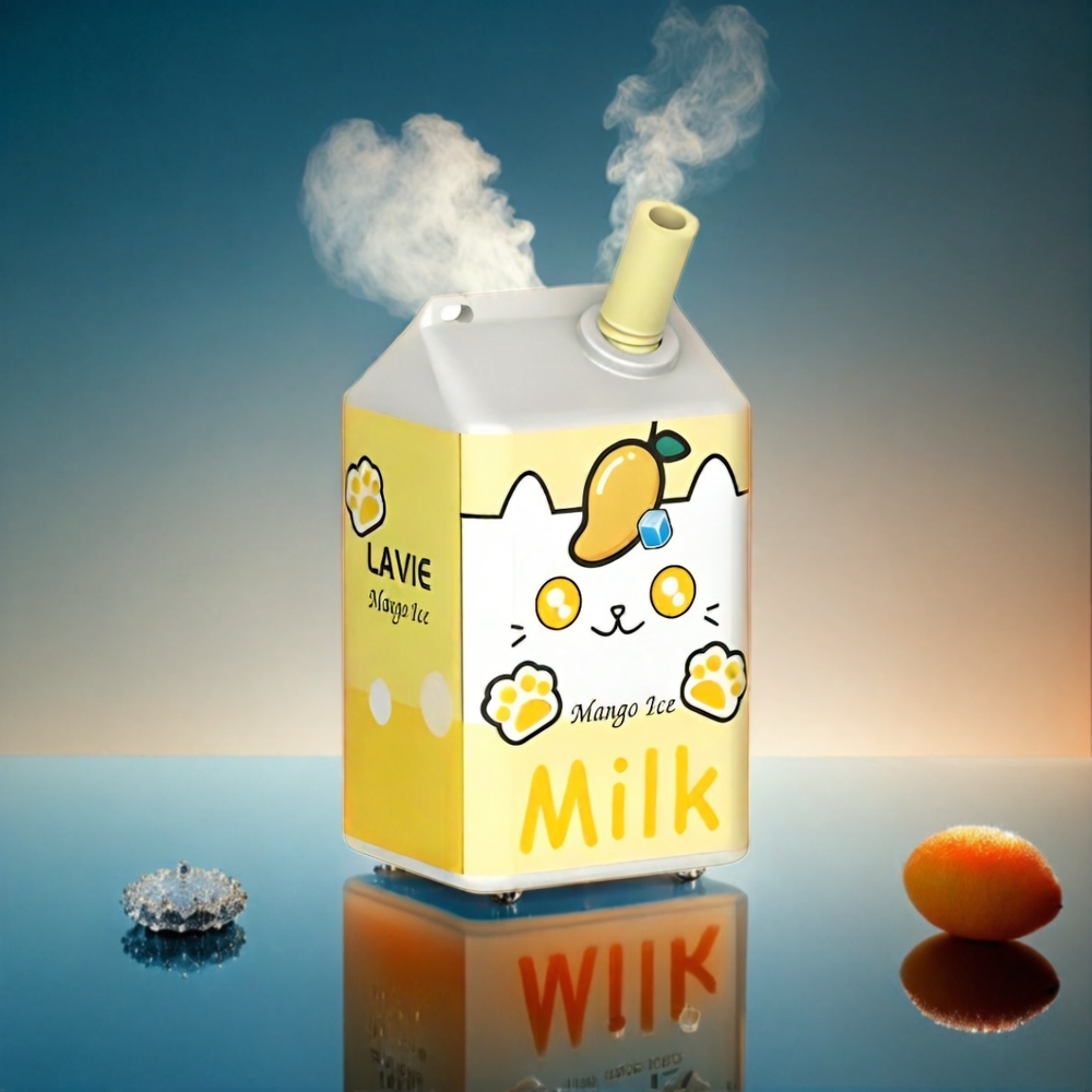 LAVIE Milk 7000 Puffs Italia Ingrosso - Mango Ghiaccio 16ML 5% Nicotina Ricaricabile Type C