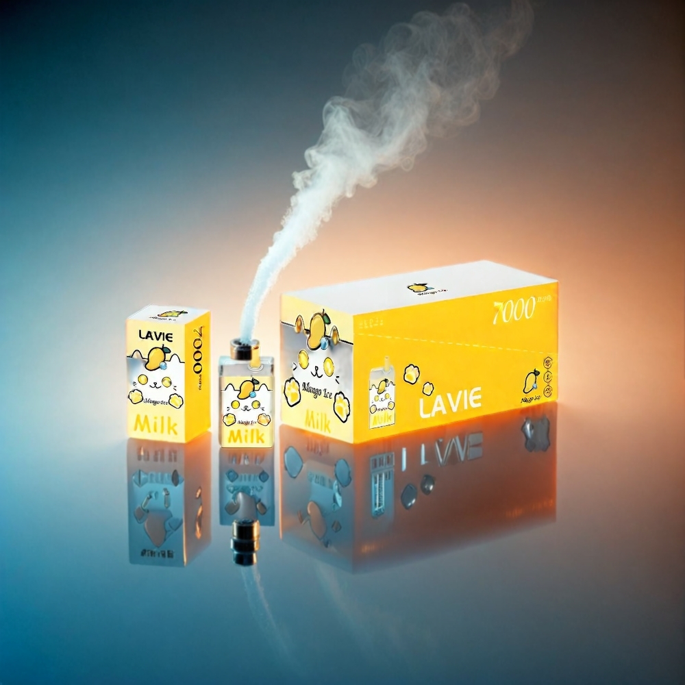 LAVIE Milk 7000 Puffs Italia Ingrosso - Mango Ghiaccio 16ML 5% Nicotina Ricaricabile Type C