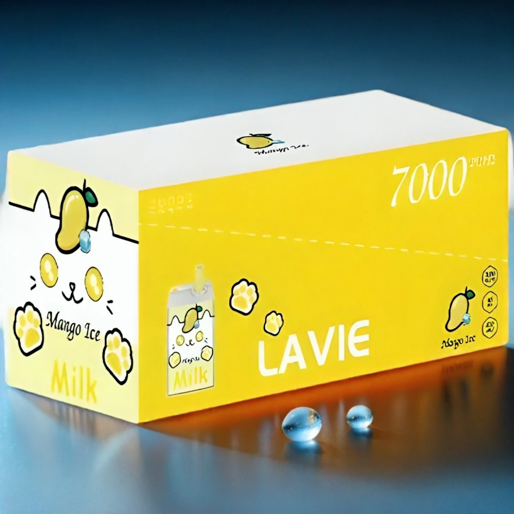LAVIE Milk 7000 Puffs Italia Ingrosso - Mango Ghiaccio 16ML 5% Nicotina Ricaricabile Type C