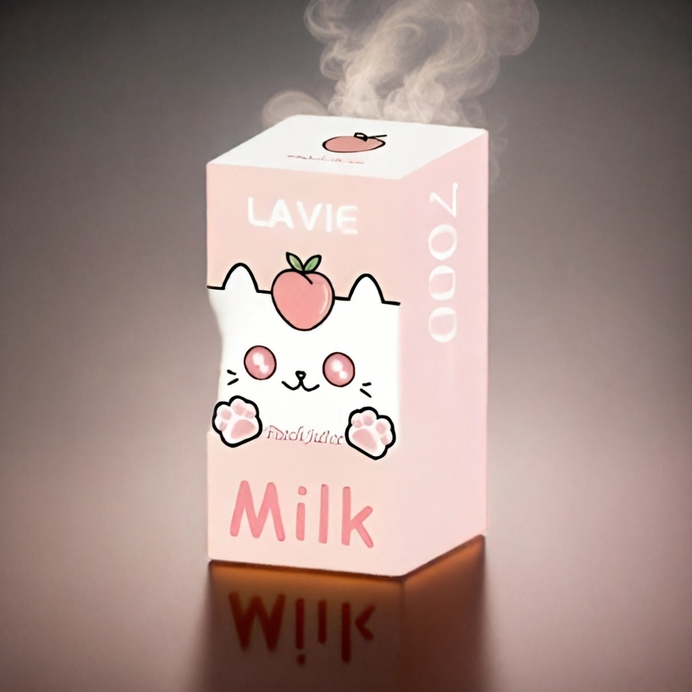LAVIE Milk 7000 Puffs Italia Ingrosso - Succo di Pesca, 16ML, 600mAh, Ricaricabile Type C, 0%/2%/5% Nicotina