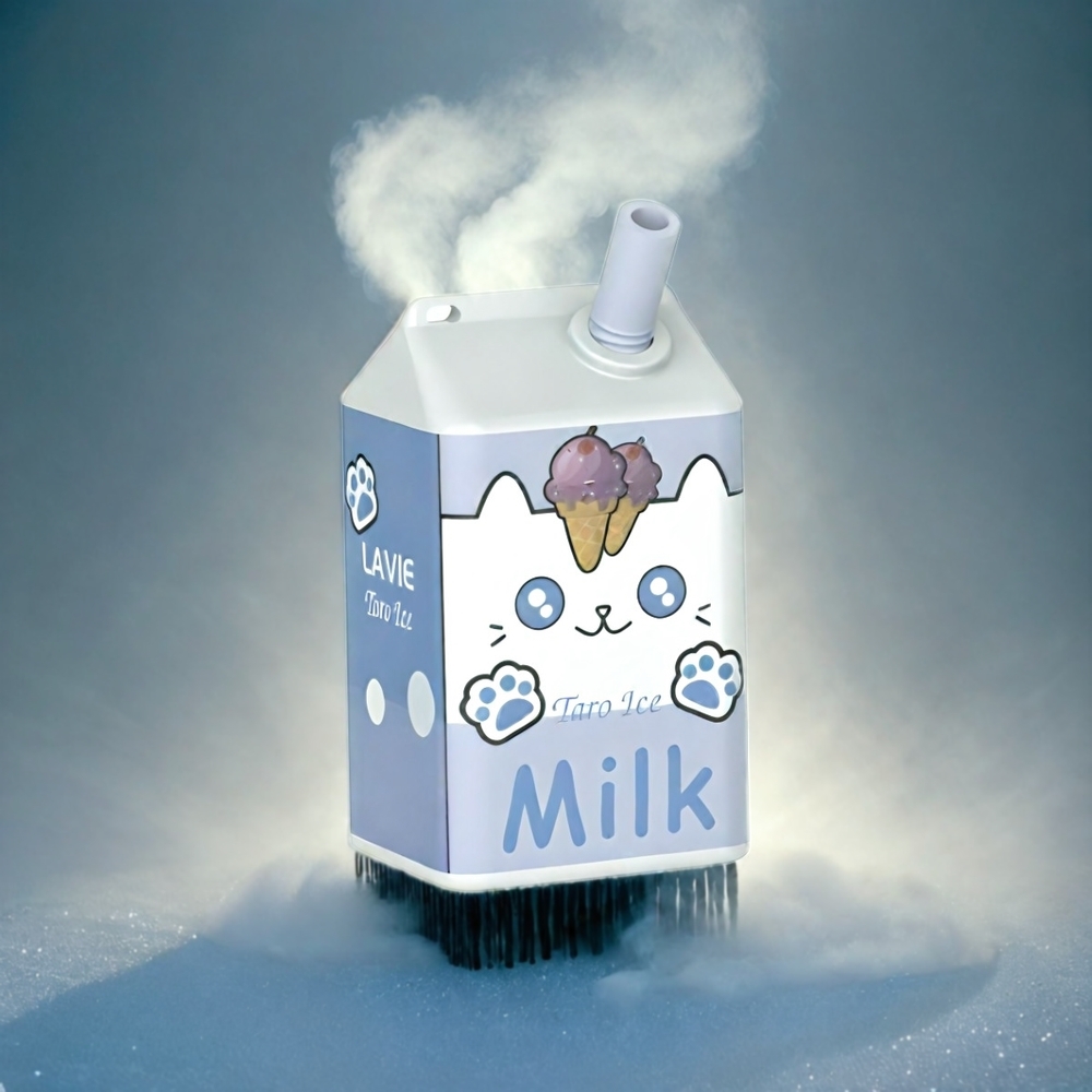 LAVIE Milk 7000 Puffs Italia Ingrosso – Taro Ghiaccio, 16ML, 600mAh, Ricaricabile Type C