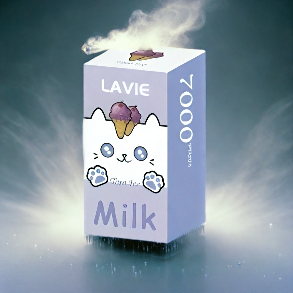 LAVIE Milk 7000 Puffs Italia Ingrosso – Taro Ghiaccio, 16ML, 600mAh, Ricaricabile Type C