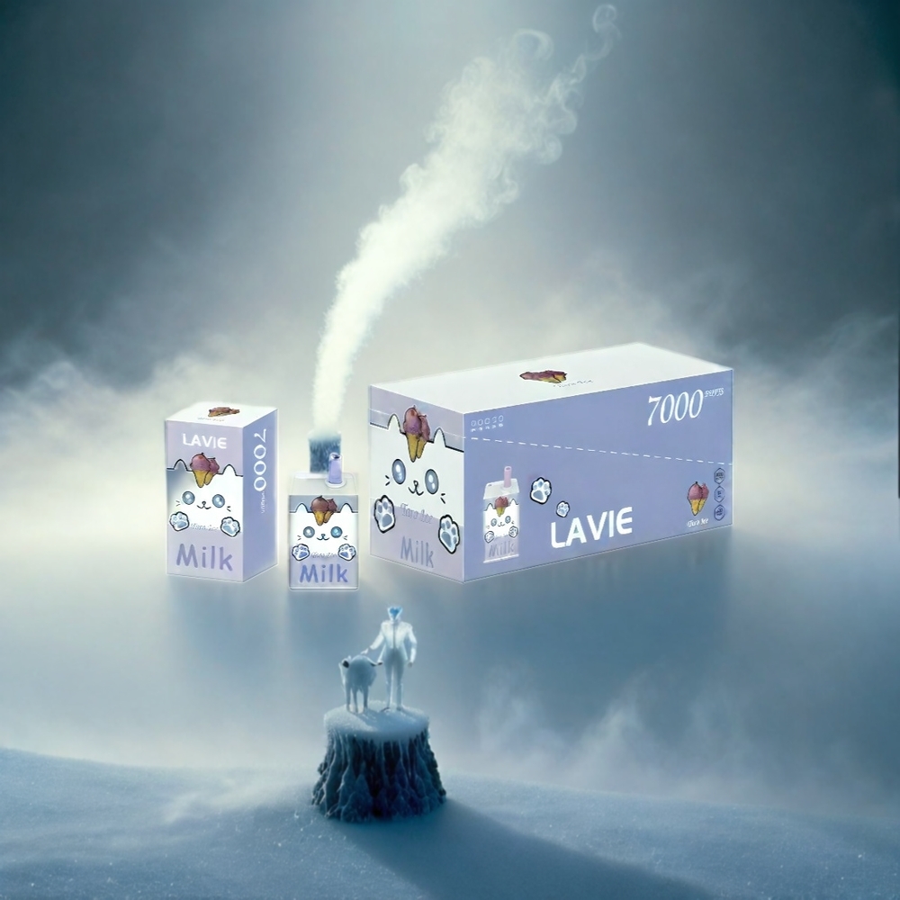 LAVIE Milk 7000 Puffs Italia Ingrosso – Taro Ghiaccio, 16ML, 600mAh, Ricaricabile Type C