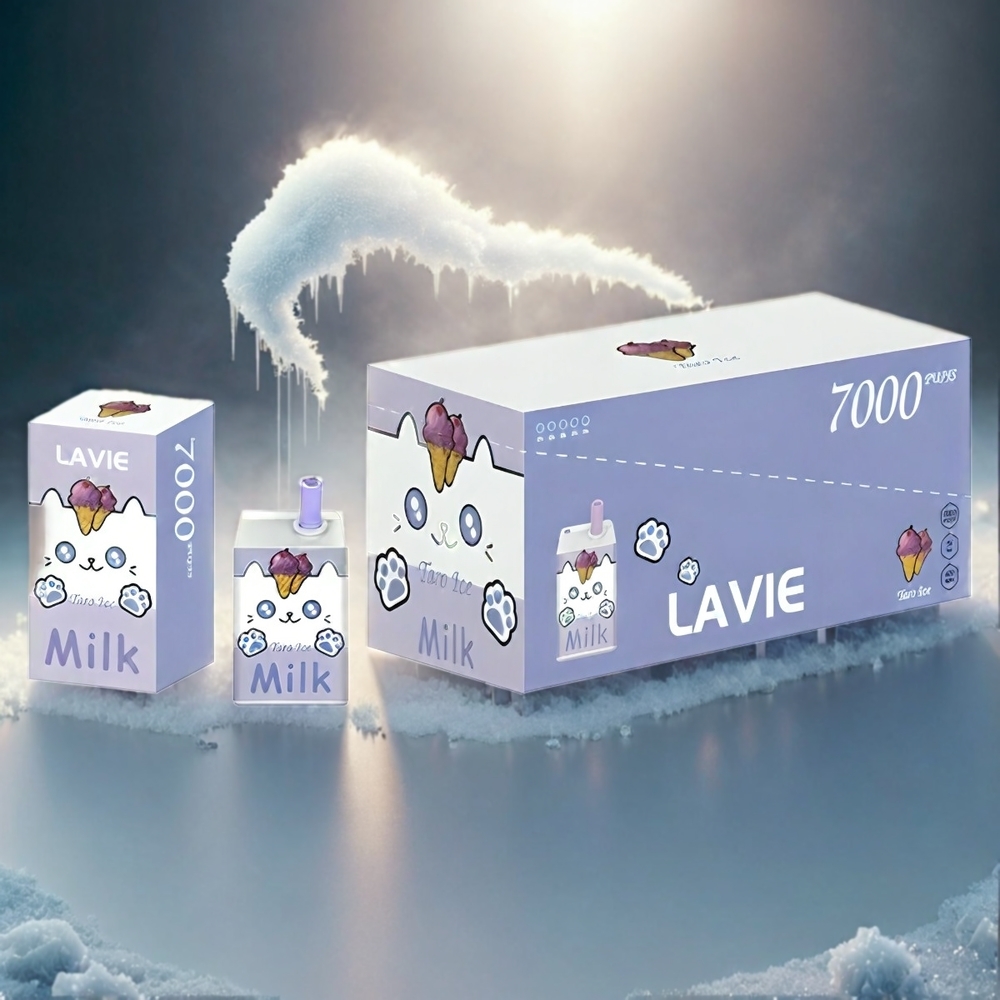 LAVIE Milk 7000 Puffs Italia Ingrosso Vape Ghiaccio d'Uva - 16ML / 5% Nicotina / Ricarica Tipo C