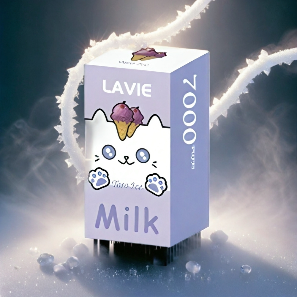 LAVIE Milk 7000 Puffs Italia Ingrosso Vape Ghiaccio d'Uva - 16ML / 5% Nicotina / Ricarica Tipo C