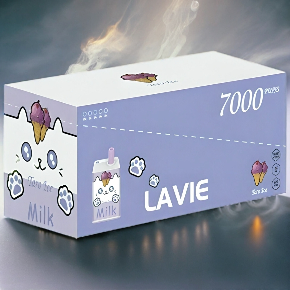 LAVIE Milk 7000 Puffs Italia Ingrosso Vape Ghiaccio d'Uva - 16ML / 5% Nicotina / Ricarica Tipo C