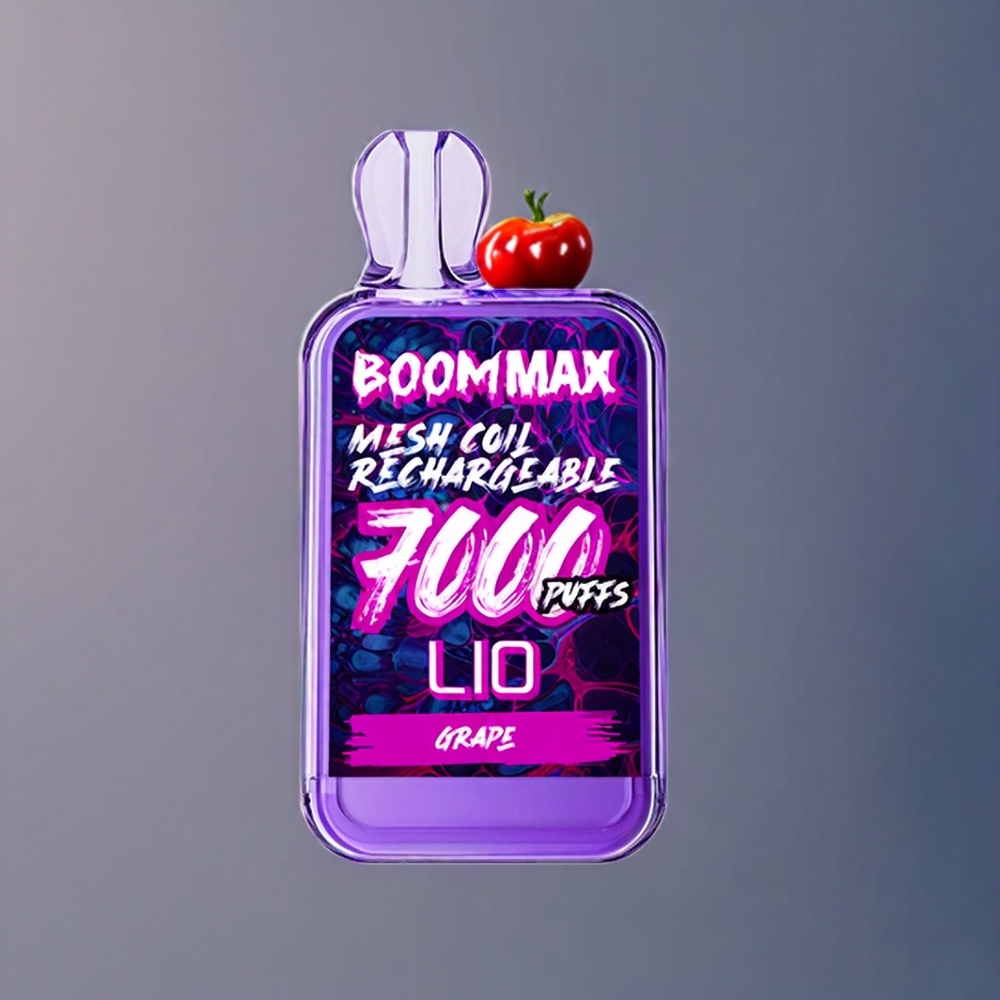 LIO BOOM MAX 7000 Puff vape monouso Italia ingrosso Uva - 15ml, 650mAh, Ricarica Type-C