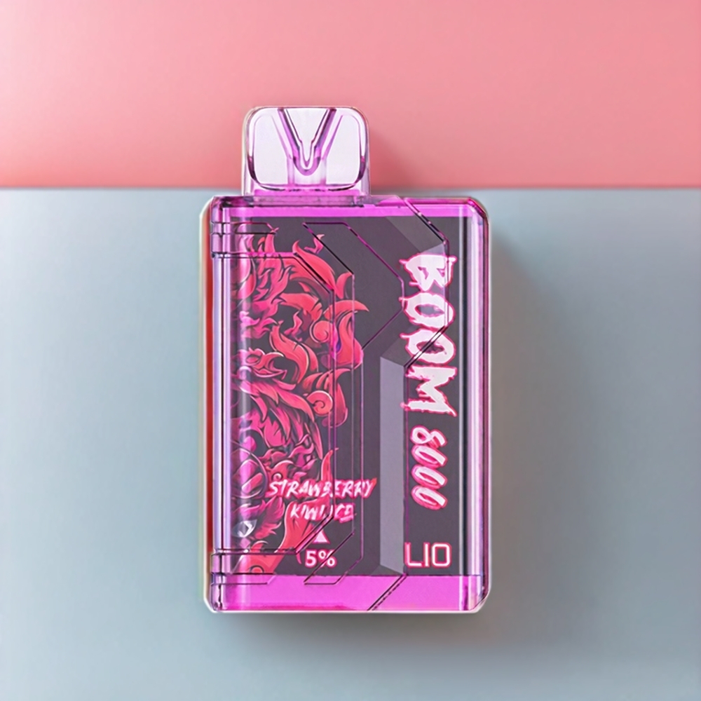 LIO BOOM PRO 8000 Puff Italia Ingrosso vape monouso Fragola Kiwi Ghiaccio con Batteria 650mAh, Ricarica Type-C, E-liquid 15ml, Nicotina 5%