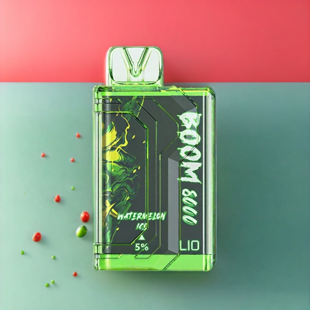 LIO BOOM PRO 8000 Puff vape monouso Anguria Ice Italia Ingrosso con 15ml E-liquid e Ricarica Type-C