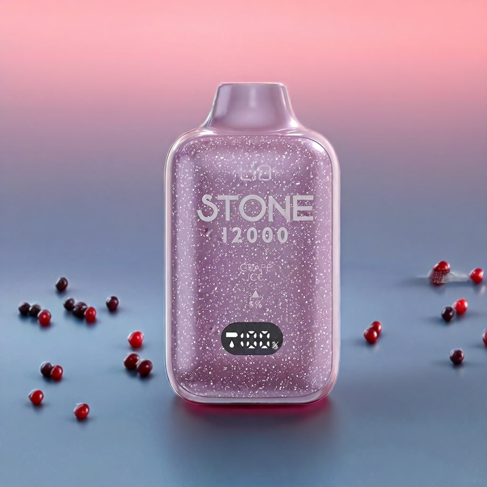 LIO Stone 12000 Puff vape monouso Italia ingrosso Ghiaccio Uva - 18ML E-liquid, 550mAh, Ricarica Type-C