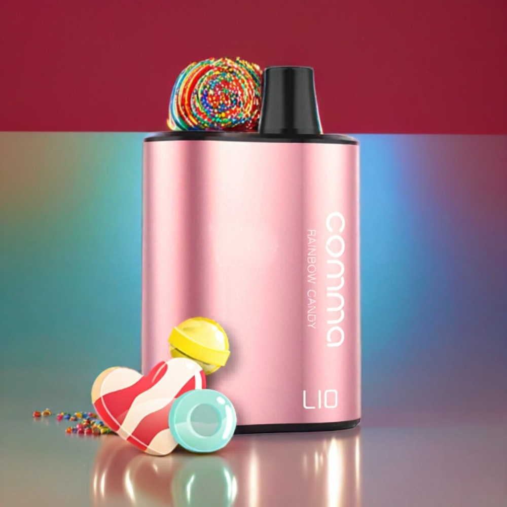 LIO COMMA 5000 Italia Ingrosso 5000 Puff Sigaretta Elettronica Monouso Rainbow Candy 15ml 900mAh