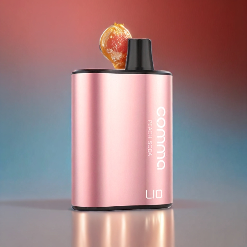 LIO COMMA 5000 Italia Ingrosso 5000 Tiri Vapo USA E GETTA Pesca Soda – 15ml, 900mAh, Tipo-C, Mesh 1.0 Ohm
