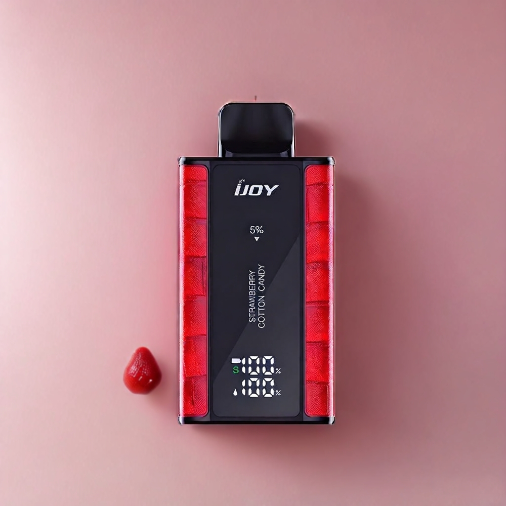 IJOY Captain 10000 Puff Italia Ingrosso vape monouso Fragola Zucchero Filato con 18ml e-liquid, 650mAh Batteria, Type-C Charging