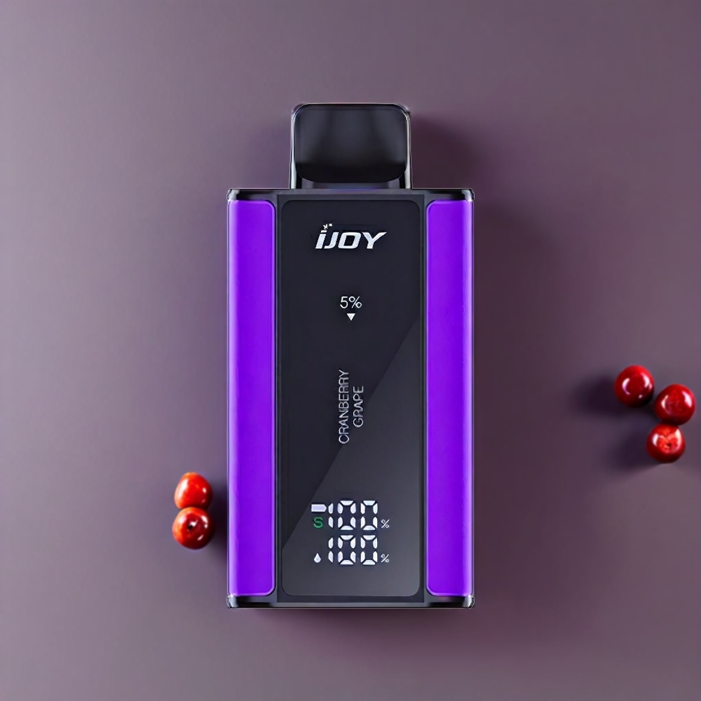 IJOY Captain 10000 Puff vape monouso Italia Ingrosso – Mirtillo Uva, 18ml, 5% Nicotina, 650mAh, Ricarica Type-C