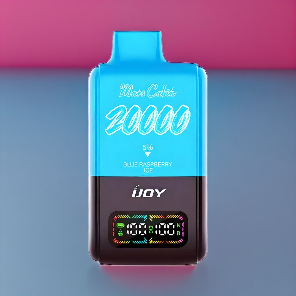 IJOY Mars Cabin 20000 Puff vape monouso Lampone Blu Ghiaccio Italia Ingrosso 20ML 50mg 0.5 Ohm Dual Bobina a maglie