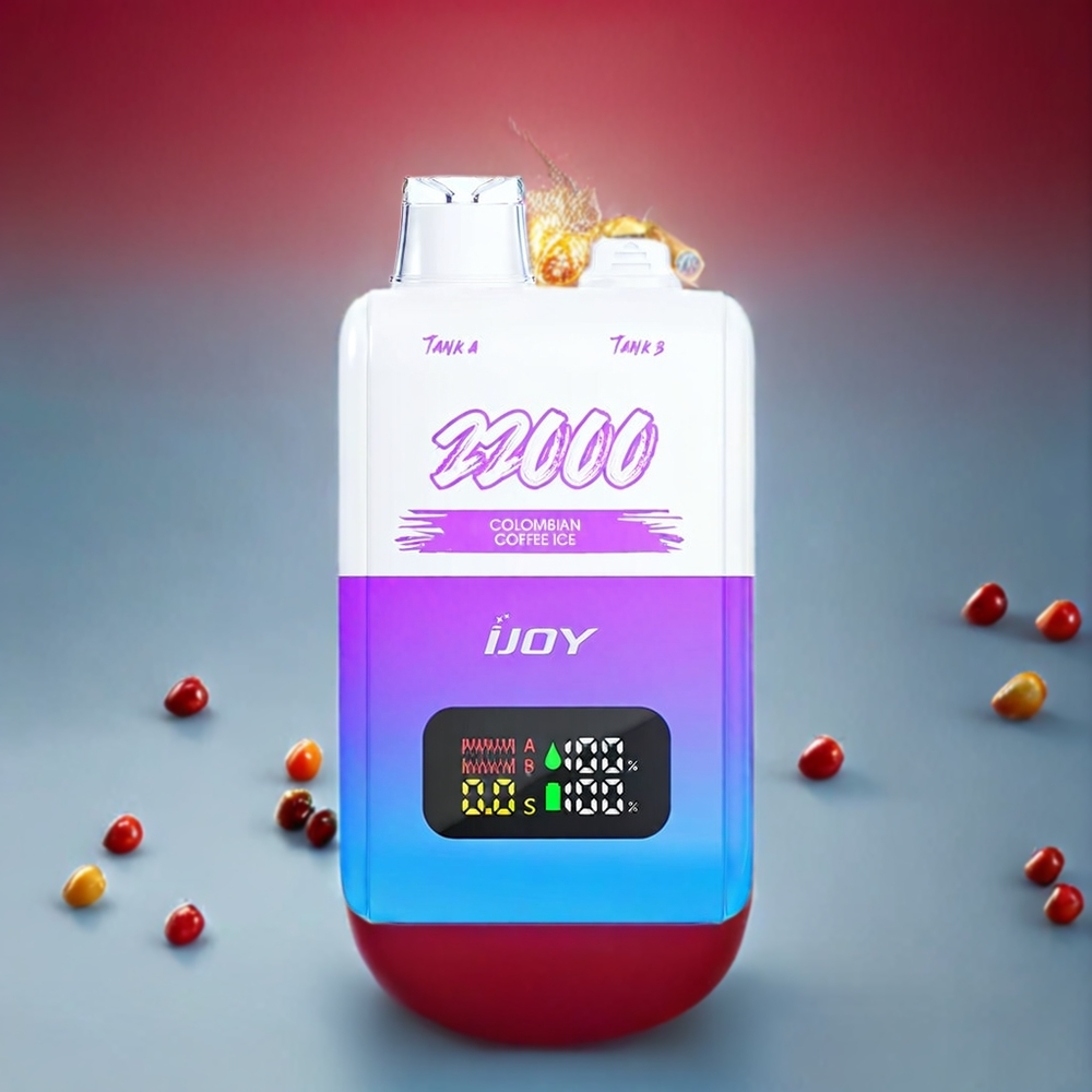 IJOY SD 22000 Puff vape monouso Caffè Colombiano Ghiacciato Italia Ingrosso – 15ML+15ML, 650mAh, Ricarica Type-C