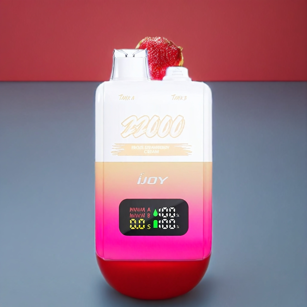 IJOY SD 22000 Puff vape monouso Fragola e Crema Congelata - Italia Ingrosso - 650mAh, 15ML+15ML, Ricarica Type-C