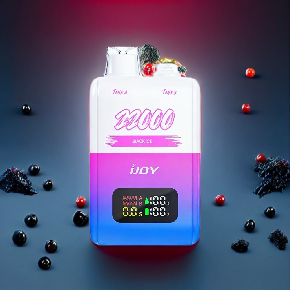 IJOY SD 22000 Puff vape monouso Ghiaccio Nero Italia Ingrosso con 15ML+15ML e-liquid e batteria da 650mAh