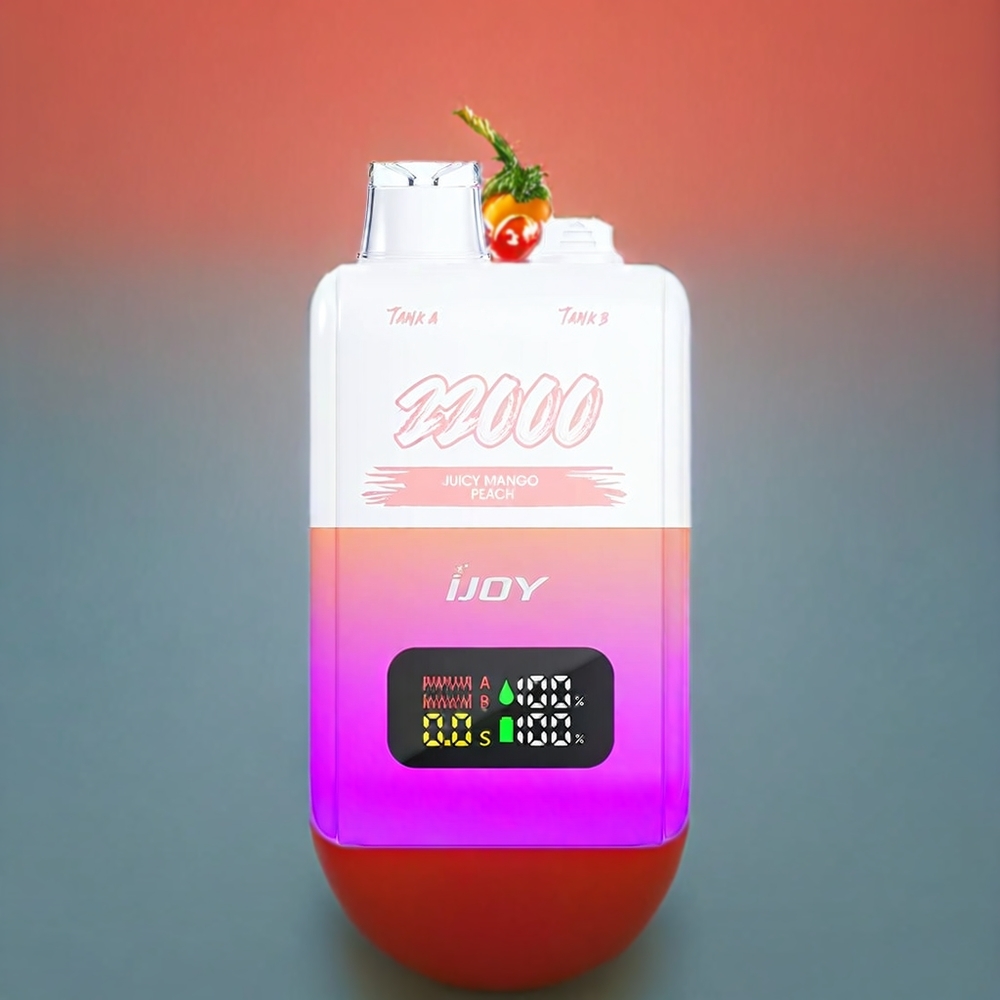 IJOY SD 22000 Puff vape monouso Italia Ingrosso Mango Pesca Succoso – 15ML + 15ML, 50mg, Ricarica Type-C