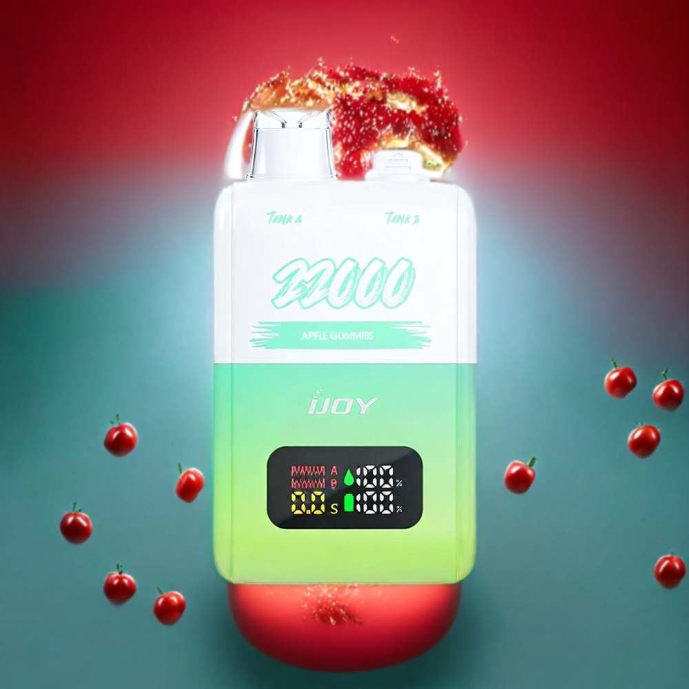 IJOY SD 22000 Puffs vape monouso Italia Ingrosso - Mela Gomme (Apple Gummies) - 15ML + 15ML, 650mAh, Tipo-C