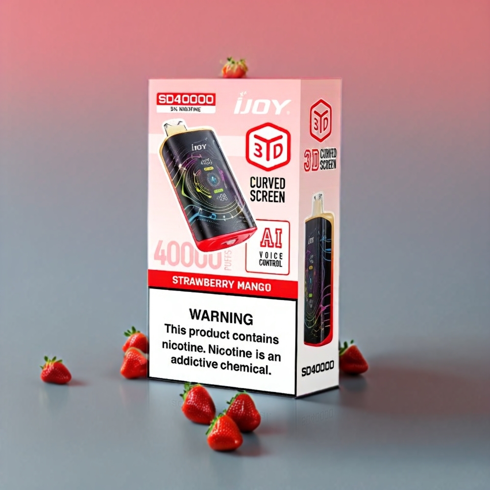 IJOY SD 40000 Puffs vape monouso Italia Ingrosso Fragola Mango con 20ML E-Liquid, 750mAh Batteria, Type-C, 5% Nicotine