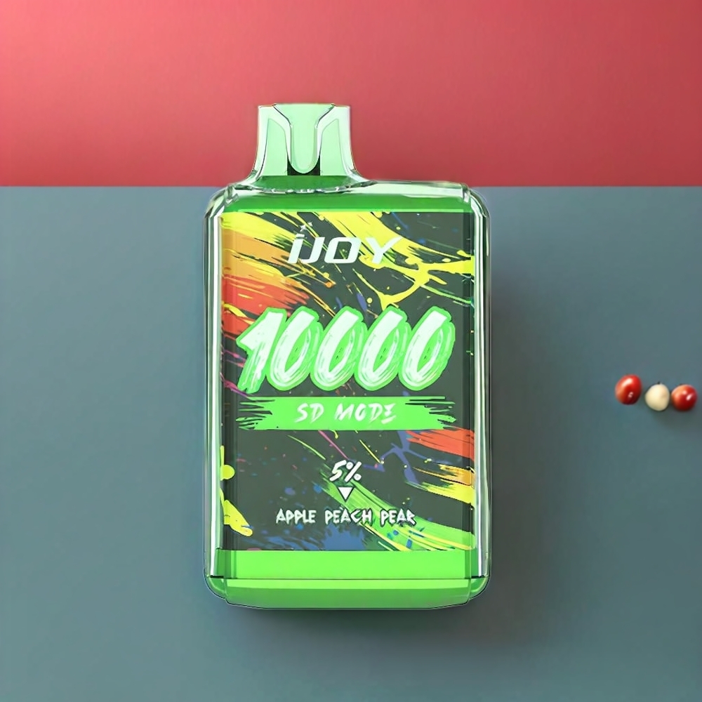 IJOY SD10000 vape monouso Italia Ingrosso Mela Pesca Pera - 10000 Tiri, 20ml E-liquid, 5% Nicotina, Ricarica Tipo-C