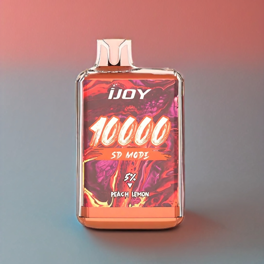 IJOY SD10000 vape monouso Pesca Limone Italia ingrosso - 10000 Tiri, 20ml, 5% Nicotina, Ricarica Type-C
