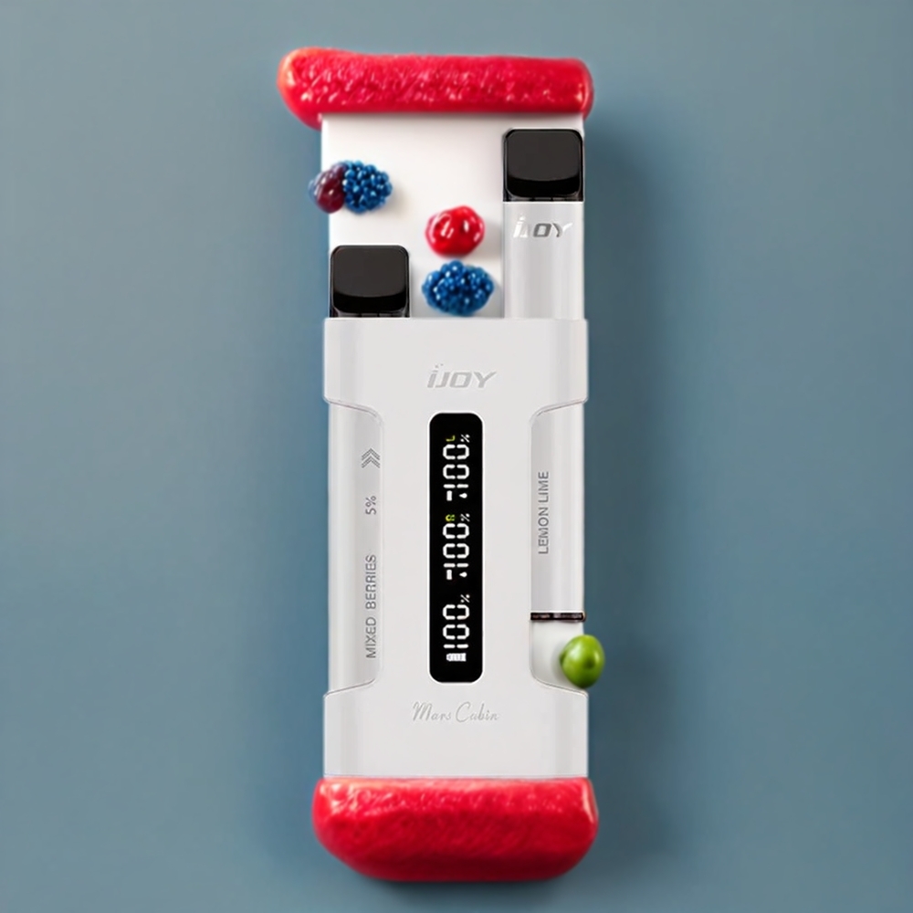 IJOY Mars Cabin 600 Puff Ricarica Dispositivo Svapo Monouso Bianco Italia Ingrosso - 2ml, 16mg/20mg, 1000mAh Tipo-C