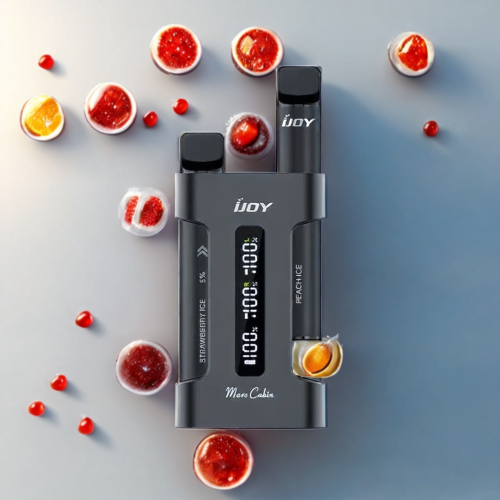 IJOY Mars Cabin 600 Puff vape monouso Nero - Pod Kit 2ml, 1.0 Ohm Bobina a maglie, 100mAh - Italia Ingrosso