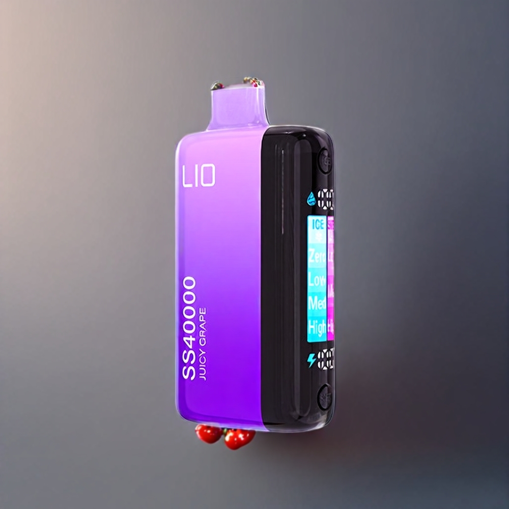 IJOY LIO SS40000 vape monouso Italia Ingrosso Uva Julcy 40000 Puff 22ML 0.4 Ohm + 1.4 Ohm Dual Bobina a maglie TYPE-C