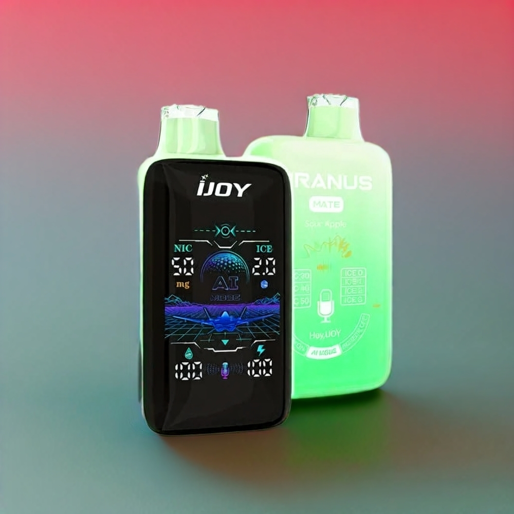 IJOY Uranus Mate 40000 Puff vape monouso Mela Aspra con ICE Control, 20ML e-Liquid, 1100mAh Batteria, Tipo-C Ricarica - Italia Ingrosso