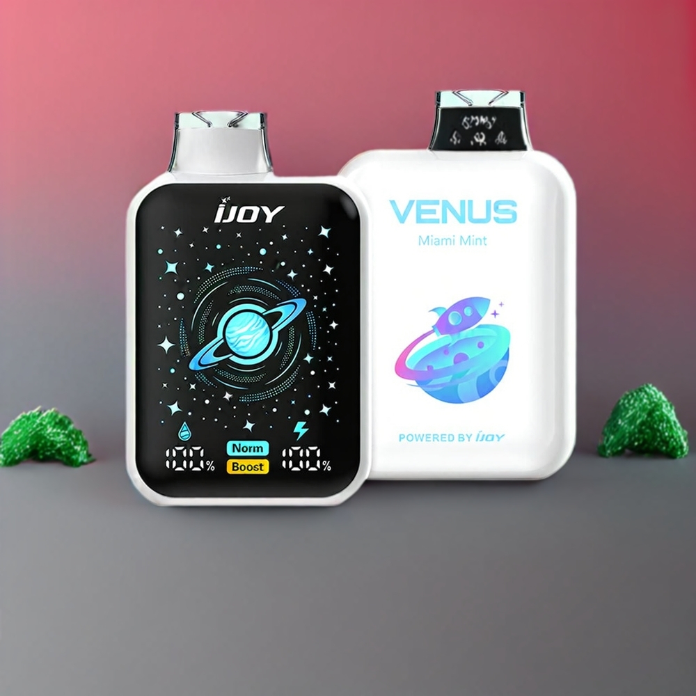 IJOY VENUS 25000 Puff vape monouso Italia Ingrosso - Menta di Miami, 20ML E-Liquid, 900mAh, 0.4 Ohm Dual Bobina a maglie, Ricaricabile TYPE-C