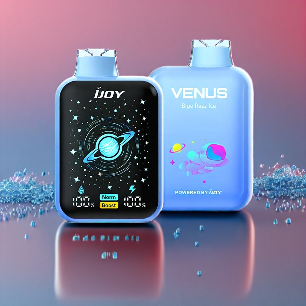 IJOY VENUS 25000 Puff vape monouso Italia Ingrosso - Mirtillo Lampone Ghiaccio (Blue Razz Ice) - 20ML E-Liquid, 900 mAh, Ricarica TYPE-C, Flusso d'Aria Regolabile