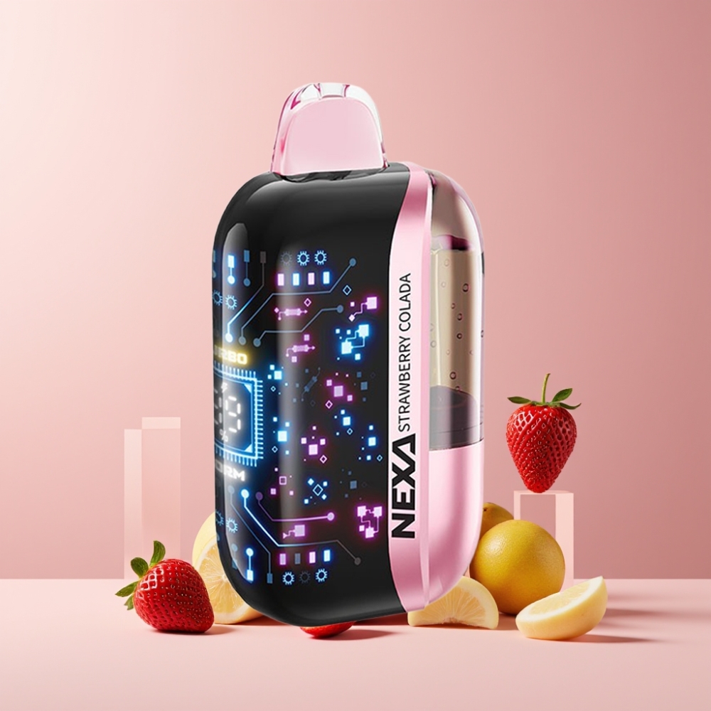 NEXA Ultra 50K Italia Ingrosso Disposable Vape 20ml Fragola Colada 5% Nic