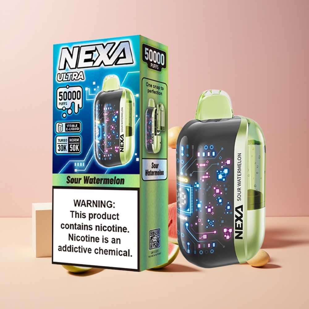 NEXA Ultra 50K Italia Ingrosso Disposable Vape Anguria Acida 20ml 5% 800mAh