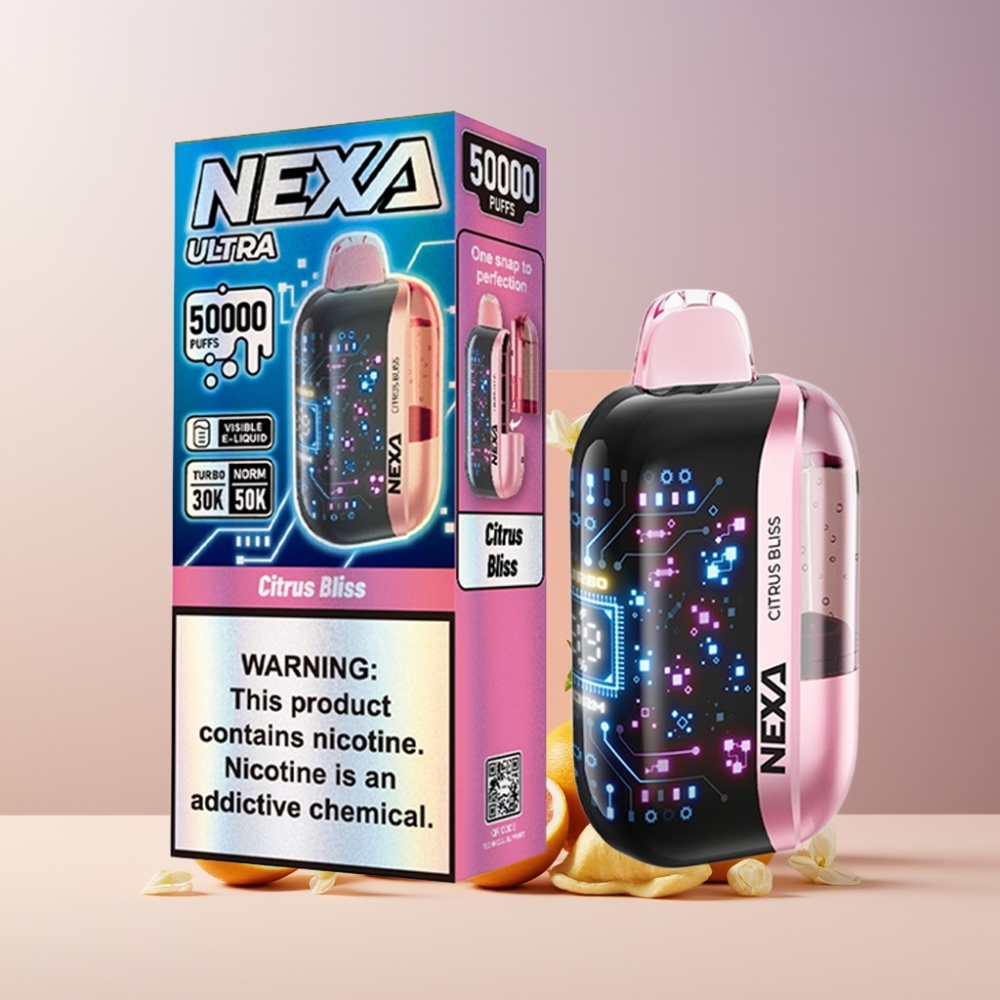 NEXA Ultra 50K Italia Ingrosso Disposable Vape Felicità Agrumi 20ml 5% 800mAh