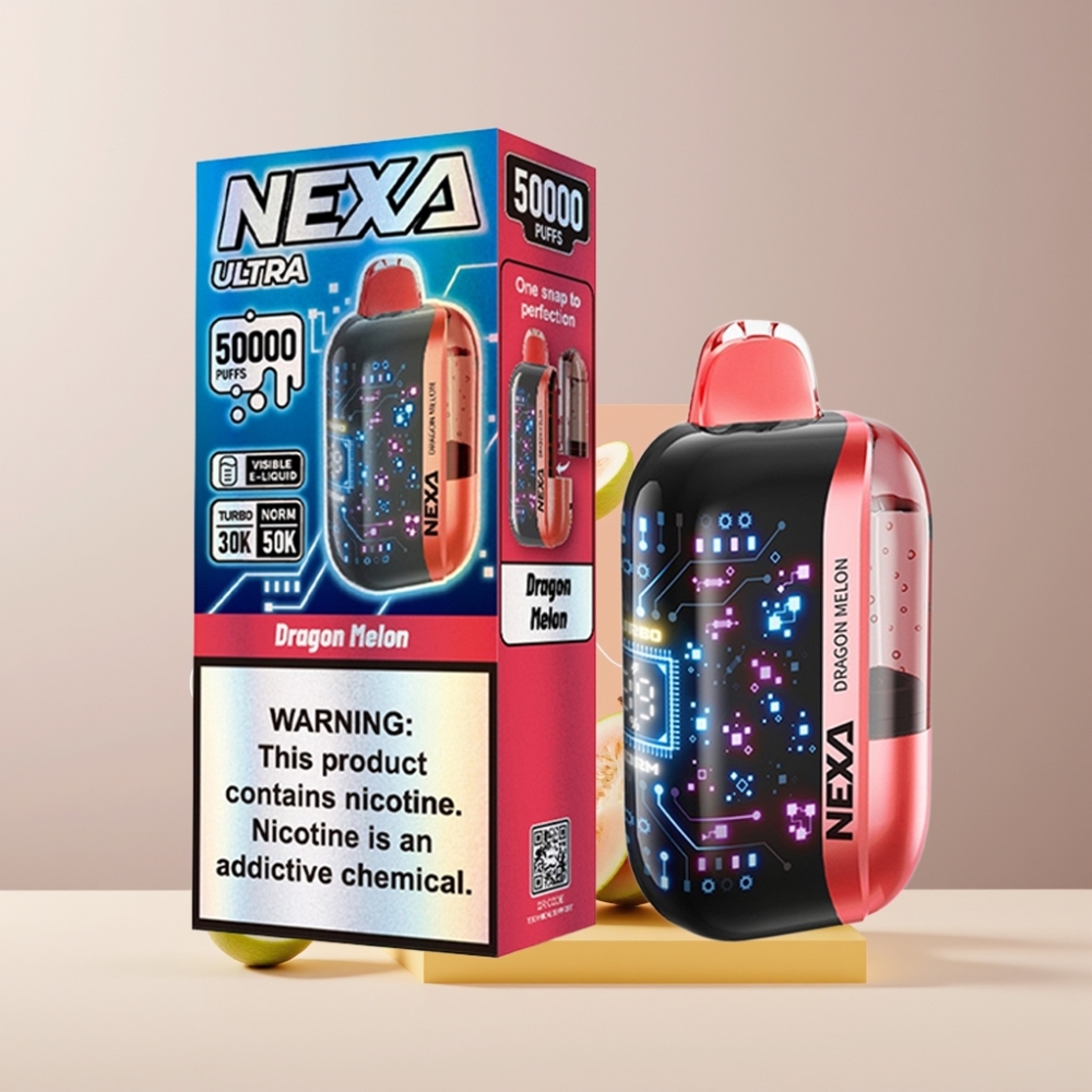 NEXA Ultra 50K Italia Ingrosso Disposable Vape Melone del Drago 20ml 5% 800mAh