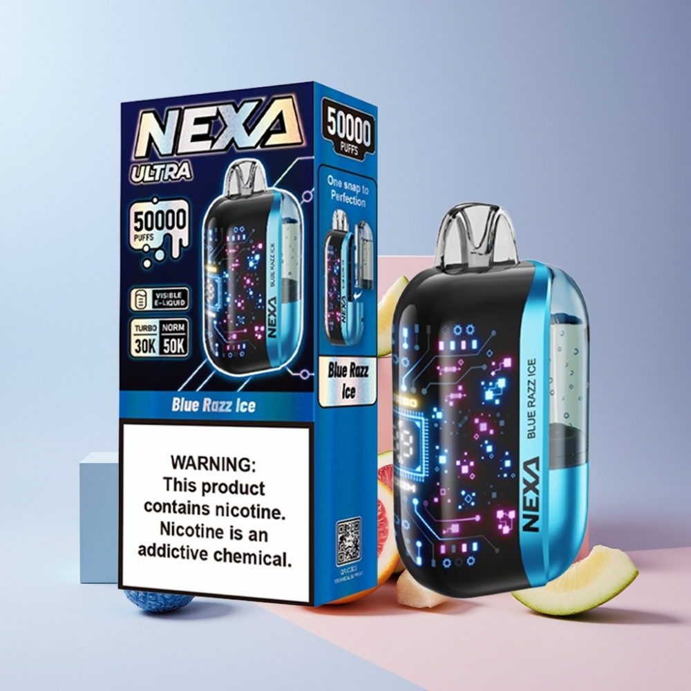 NEXA Ultra 50K Italia Ingrosso Disposable Vape Mirtillo Ghiaccio 20ml 5% 800mAh