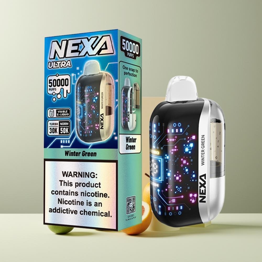 NEXA Ultra 50K Italia Ingrosso Disposable Vape Verde Invernale 20ml 5% 800mAh