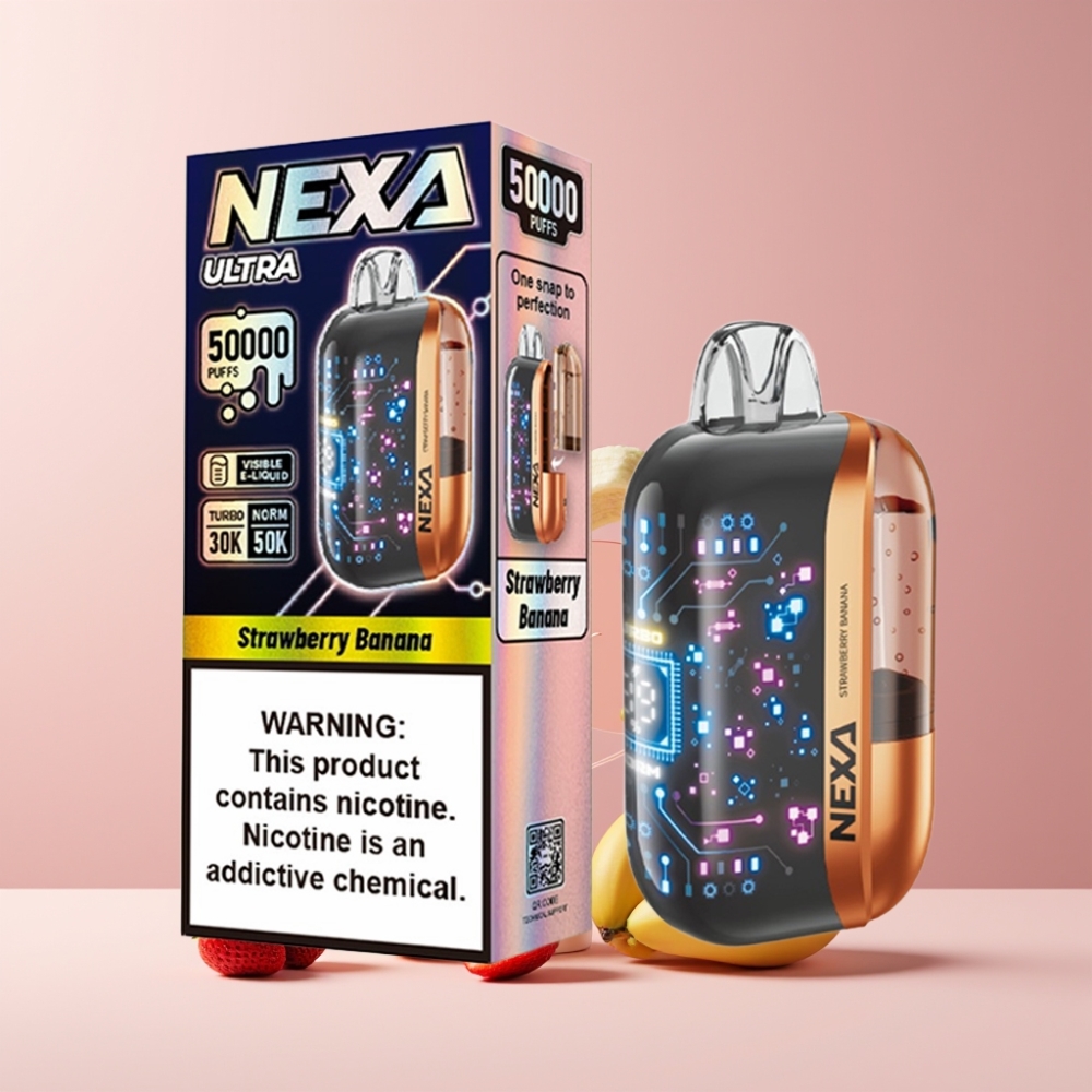 NEXA Ultra 50K Italia Ingrosso Vape Disposable 20ml Fragola Banana 5% 800mAh