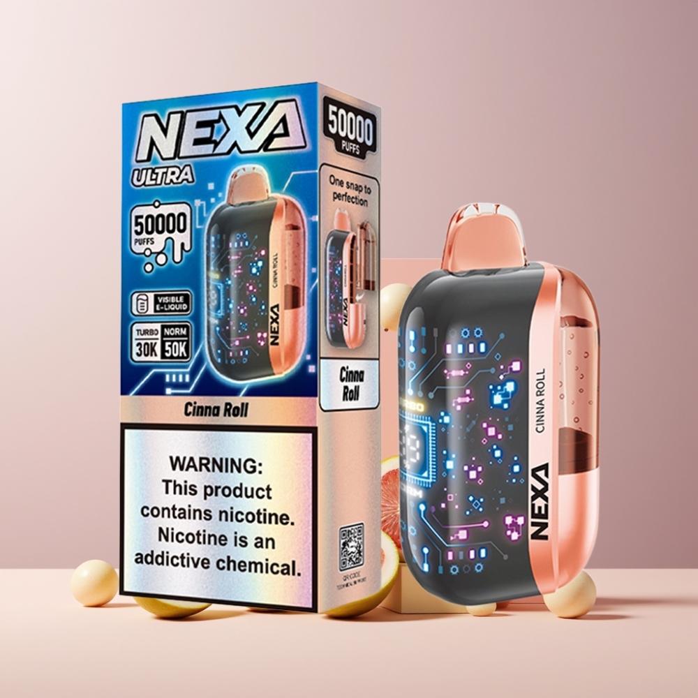 NEXA Ultra 50K Italia ingrosso Disposable Vape Cannella 20ml 5% 800mAh