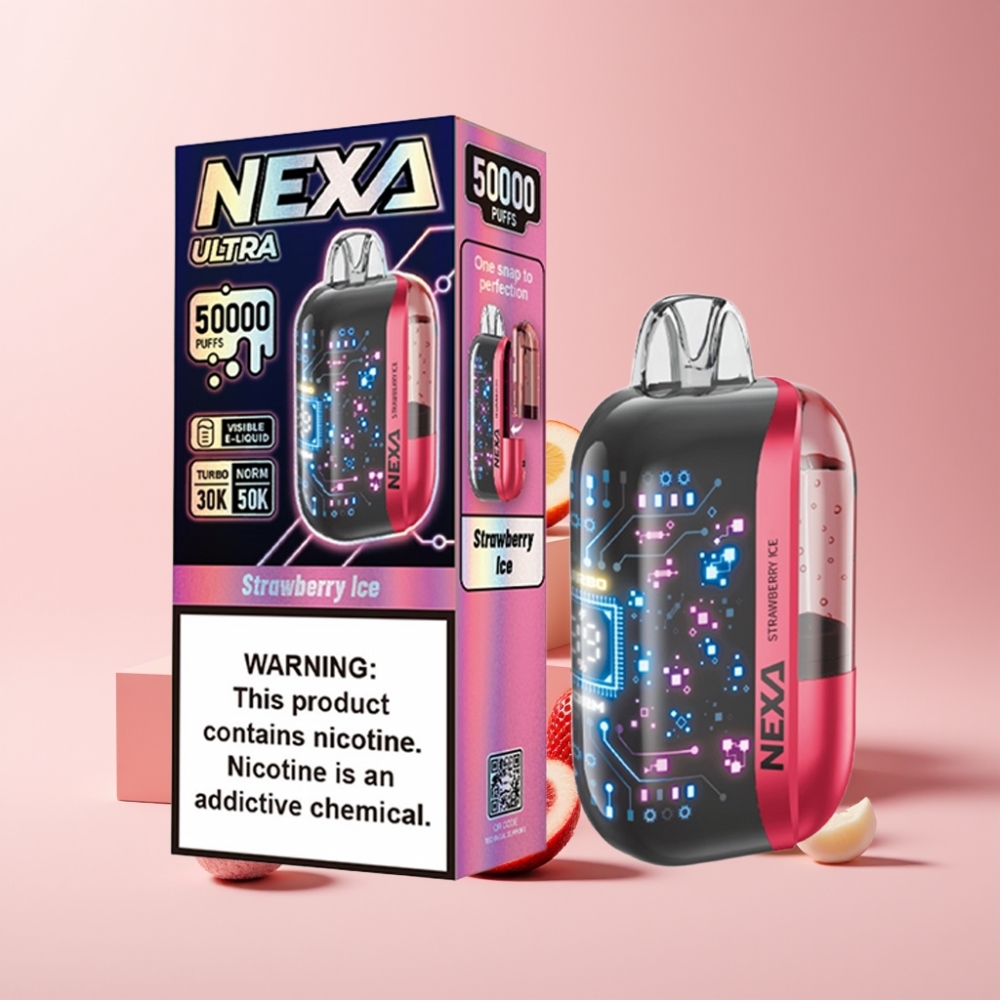 NEXA Ultra 50K Italia ingrosso Disposable Vape Fragola Ghiaccio 20ml 800mAh 5%