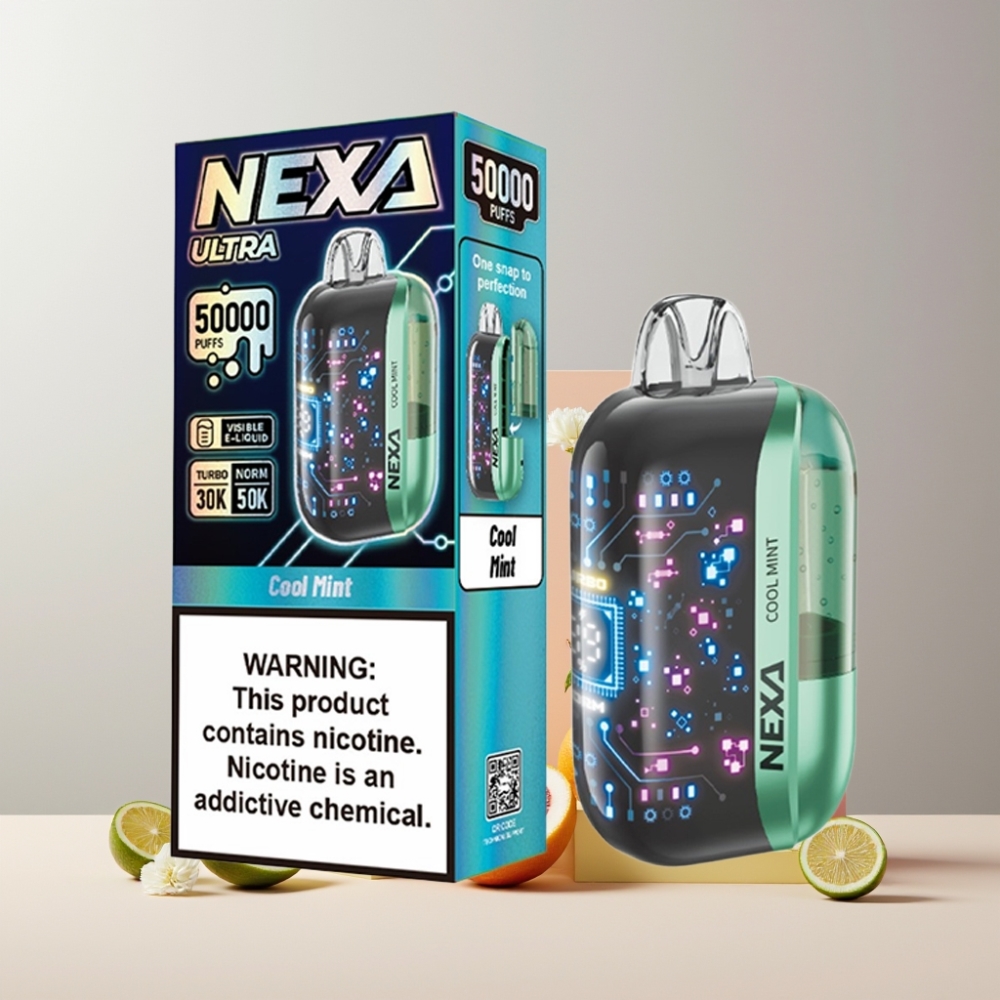 NEXA Ultra 50K Italia ingrosso Disposable Vape Menta Fresca 20ml 5% 800mAh