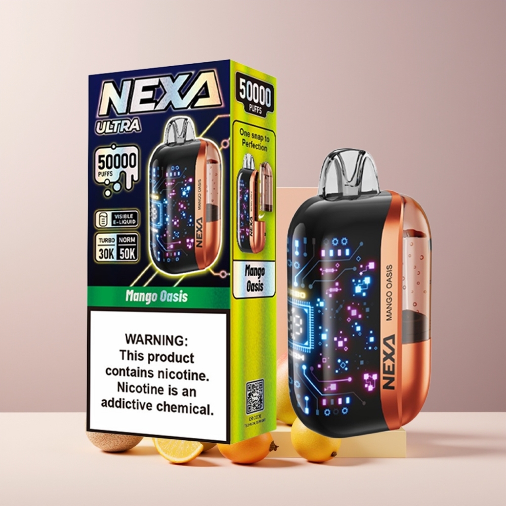 NEXA Ultra 50K Italia ingrosso Disposable Vape Oasi di Mango 20ml 5% 50000 Puff