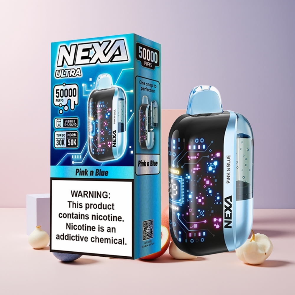 NEXA Ultra 50K Italia ingrosso Disposable Vape Rosa e Blu 20ml 5% 50000 Puffs