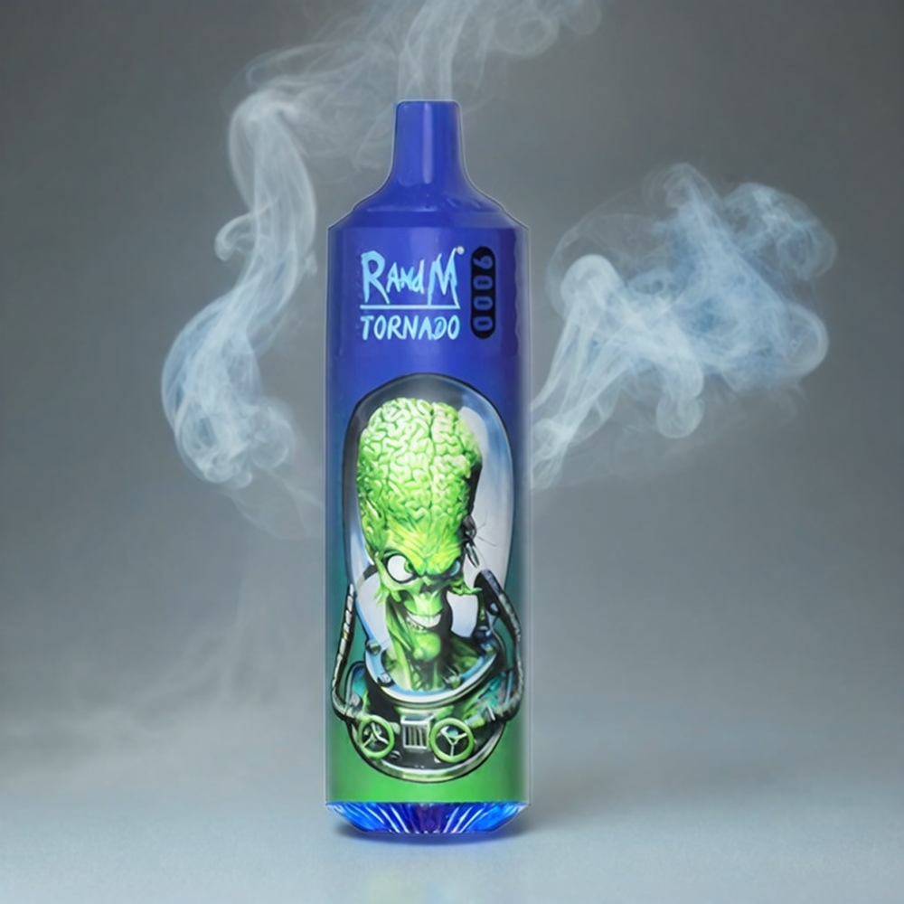 RandM Tornado 9000 Puffs Italia Ingrosso – 18mL Capacità, Display RGB, Mr Blue, 54 Gusti, Batteria 850mAh Ricaricabile