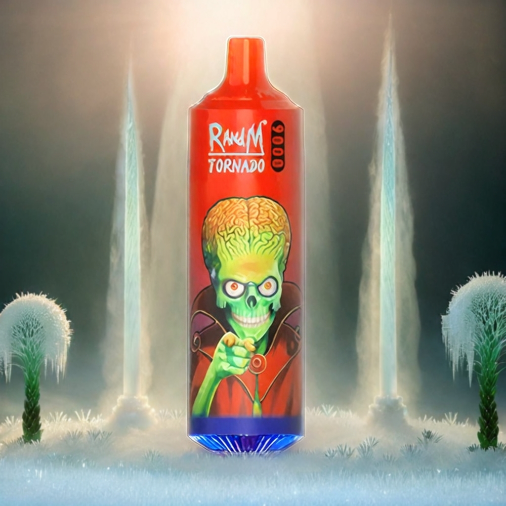 RandM Tornado 9000 Puffs Italia Ingrosso - 850 mAh Ricaricabile, 18 mL, Mesh Coil, Display RGB, Lush Ice, 54 Gusti
