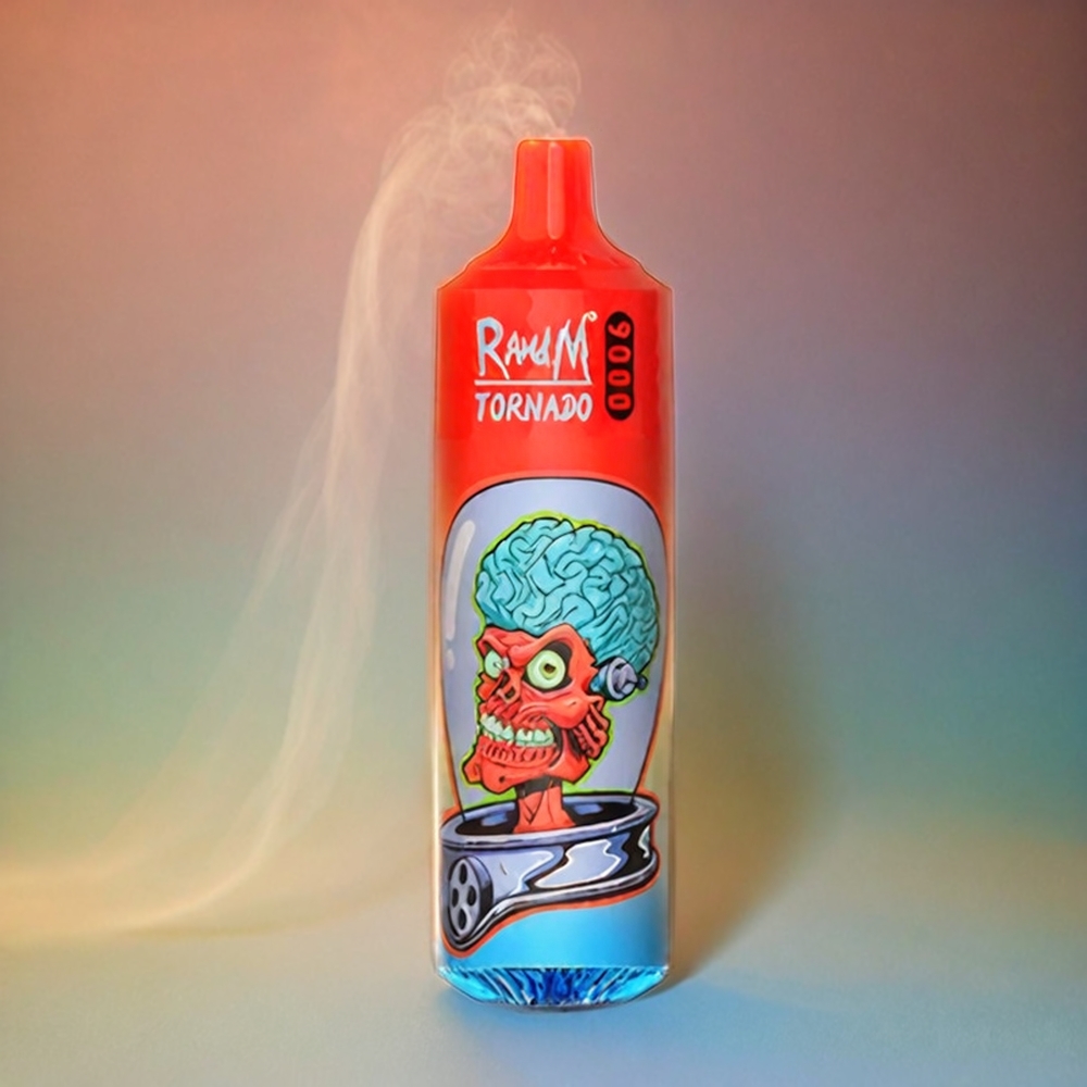RandM Tornado 9000 Puffs Italia Ingrosso - 850 mAh Ricaricabile, 18 mL, Mesh Coil, Display RGB, Misto Frutti di Bosco