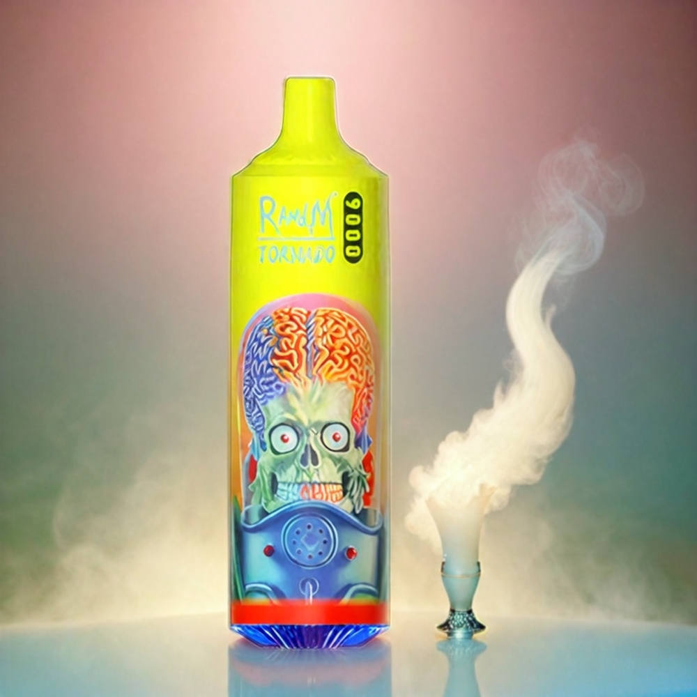 RandM Tornado 9000 Puffs Italia Ingrosso - 850 mAh Ricaricabile, 18 mL Serbatoio, Display RGB, Mesh Coil, 54 Gusti, Pink Lemonade