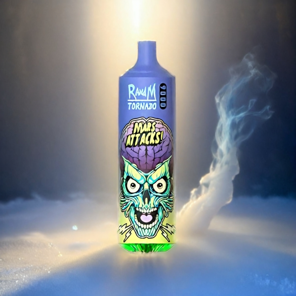 RandM Tornado 9000 Puffs Italia Ingrosso – Blueberry Ice (Mirtillo Ghiacciato), 850 mAh Ricaricabile, Display RGB Elegante, 18 mL, Mesh Coil, 54 Gusti